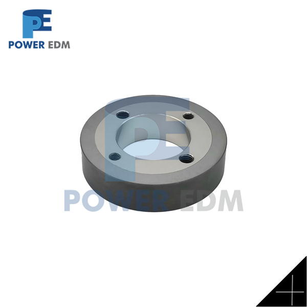 002.254 500002254 Wire draw rollers  Φ0.03-0.33mm set of 2 pieces OD65xID33x15T 2holes-M6, 2holes-M5 Agie EDM wear parts AGL-50
